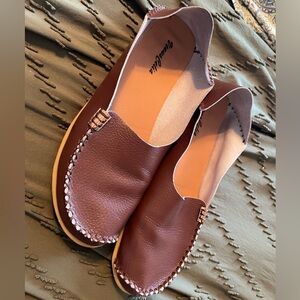 brown leather loafers!